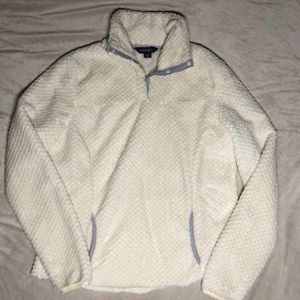 Fleece quarter button up